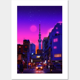 Neon Tokyo Life Posters and Art